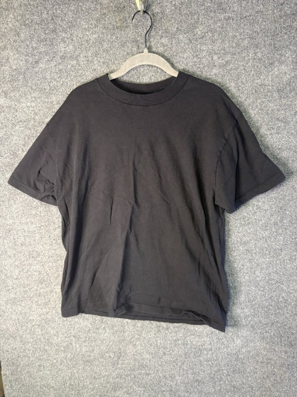Pro Club Shirt Mens Large Black Comfort Crewneck Cotton Tee Basic Casual Top